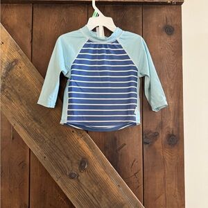 i play. Aqua and Navy Kids Swim Rashguard